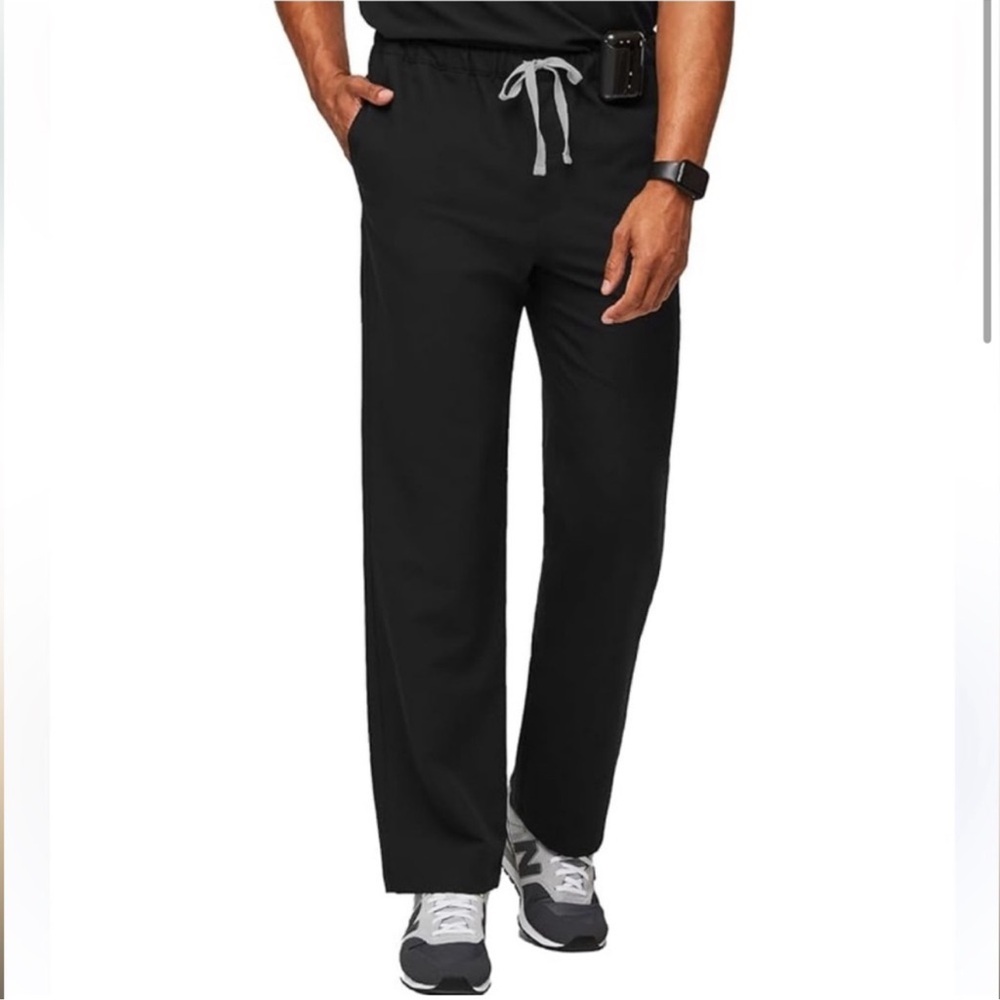 Figs Men's Black Pisco Basic Scrub Pants Nurse Doctor Medical Technical Medium